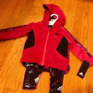 Adidas Pink Tracksuit (12 months)